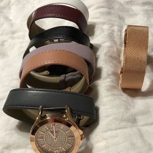 XOXO watch w/ interchangeable bands